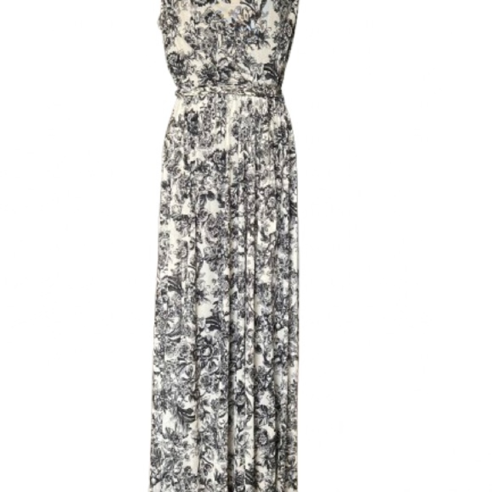 Black & Ivory Enchanted Floral Mesh Maxi Dress NWT Size 12 Fairy Whimsy Goth - Picture 9 of 9